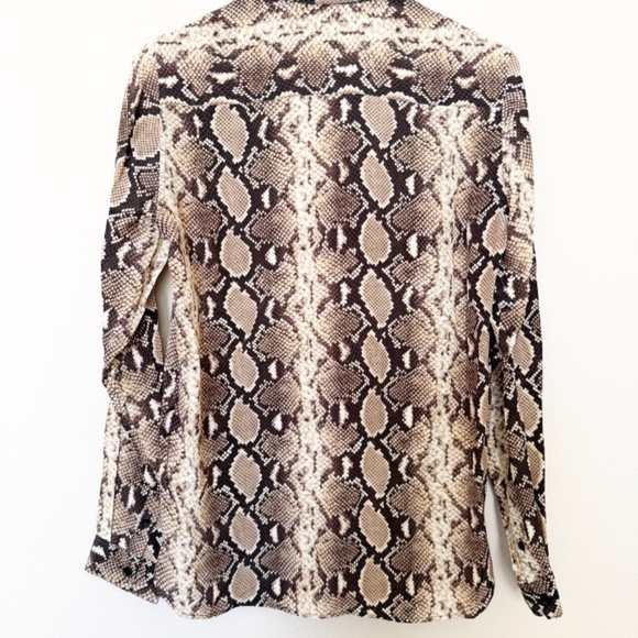 The Kooples Python Print Long sleeve Blouse Size EU1 - Picture 4 of 9